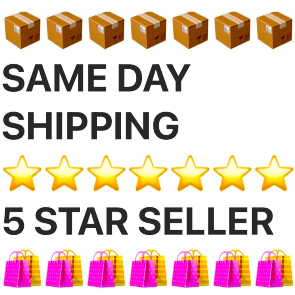 ORDER by 12pmEST Mon-Sat for SAME day Shipping❣️
Next Day Shipping for all other